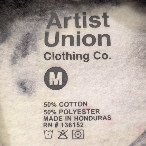 Artist Union Tie Dye Hooded Pullover Sweatshirt - Picture 8 of 14